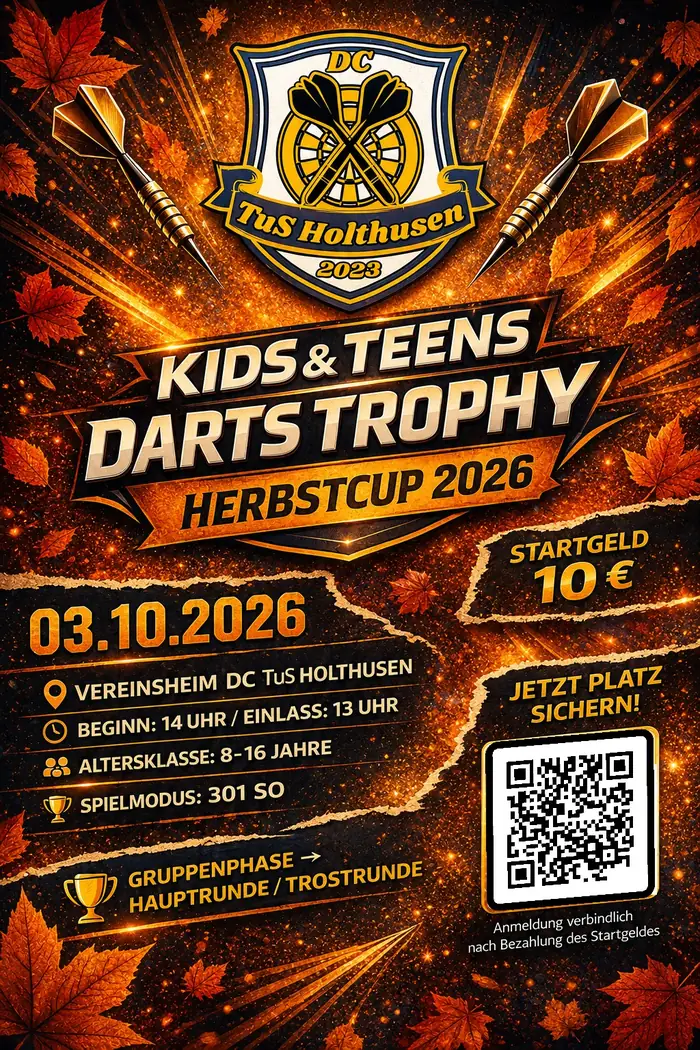 Plakat zu Kids & Teens Darts Trophy